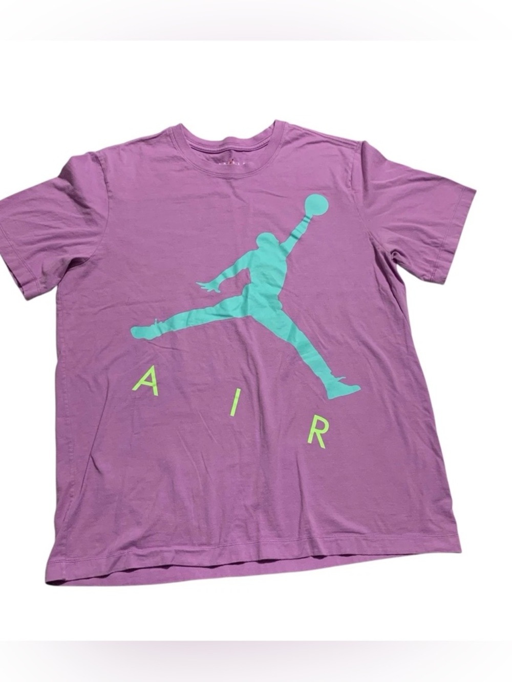 Jordan Jumpman AIR Short Sleeve Purple T-Shirt Size L